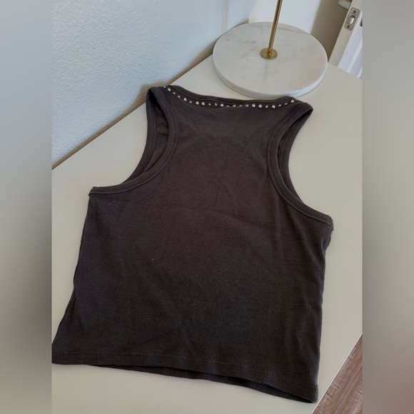 Playboy by PacSun cotton Black Tank Top - Picture 5 of 5